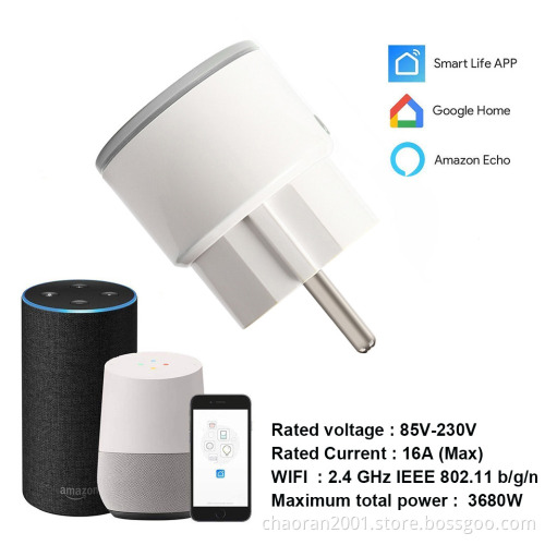 Smart Life EU Plug WiFi Control smart Socket Power Metering Timing switch 10A 3680W Voice Control work with Alexa Google IFTTT